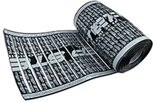 Low-voltage FloorHeat STEP polymer heating element.